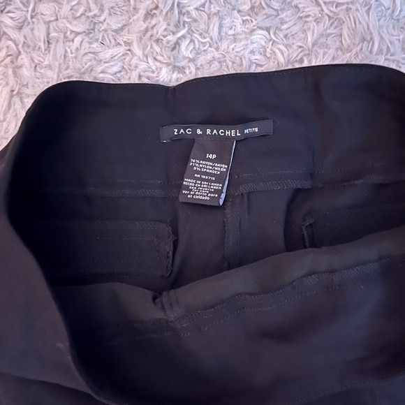 NWT Black pants, 28 inch inseam/waist measurement in photos, elastic band waist - Picture 5 of 5